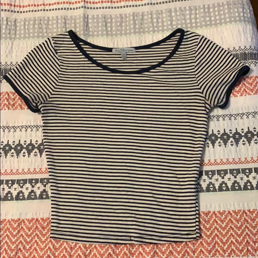 Striped crop top